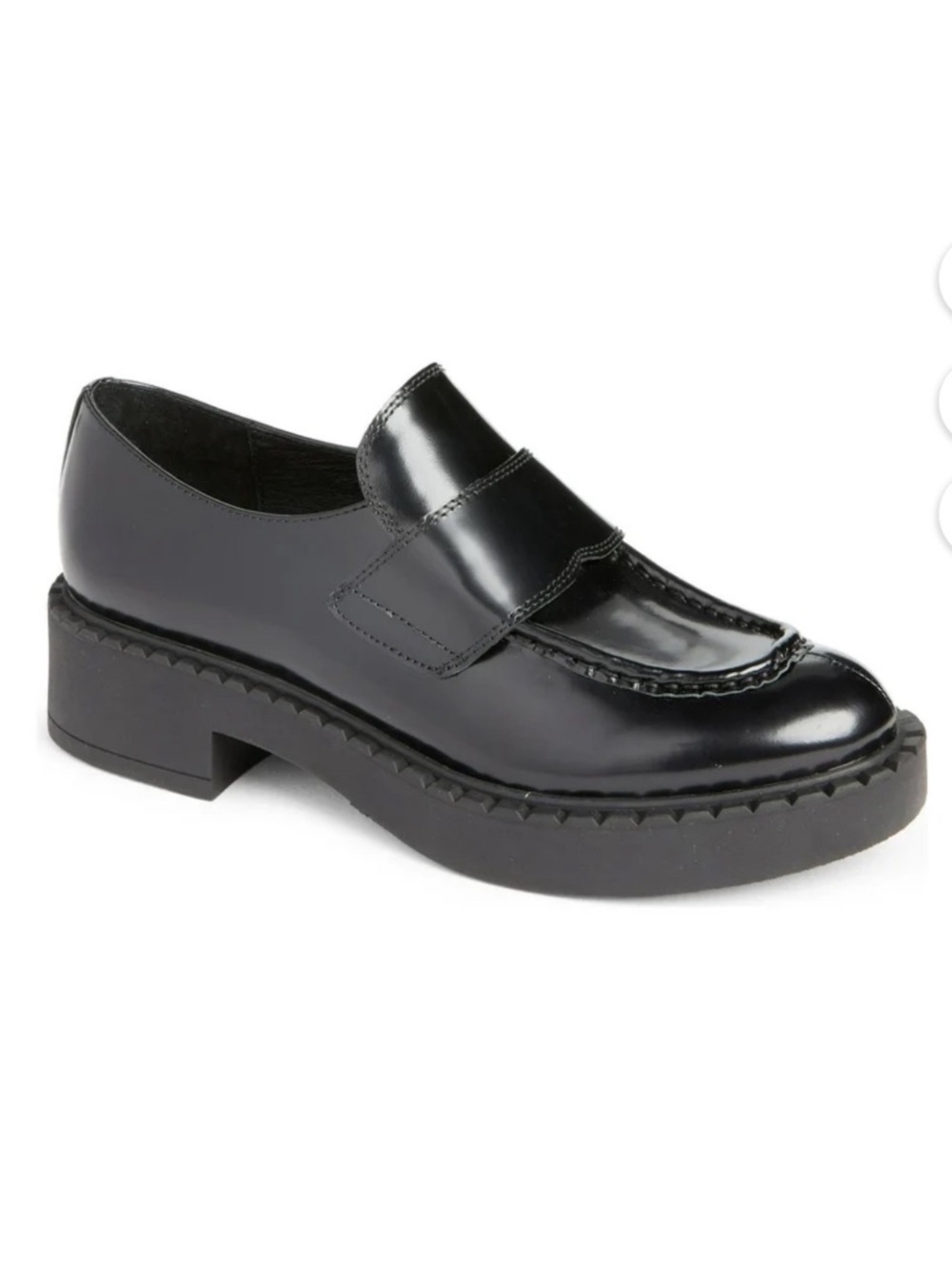 Jeffrey Campbell Librarian Loafers size 7-black patent leather, some wear